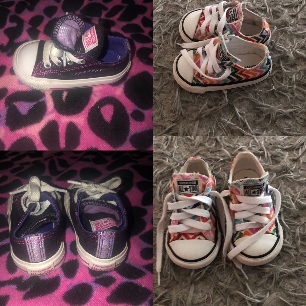 2 pairs of converse